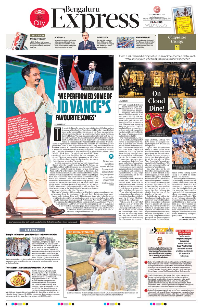 Here's a preview of today's #CityExpress. For more, visit: newindianexpress.com/cities/bengalu…
