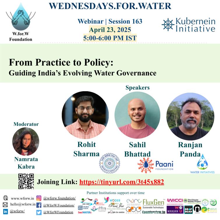 Speaking today at the <a href="/Kubernein/">Kubernein Initiative</a> &amp; Wednesdays For Water webinar on Evolving Water Governance.