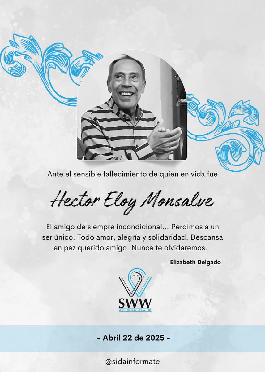 AsovidaM's tweet image. Nota de Duelo de los amigos de Sociedad Will Wilde de Mérida Venezuela.