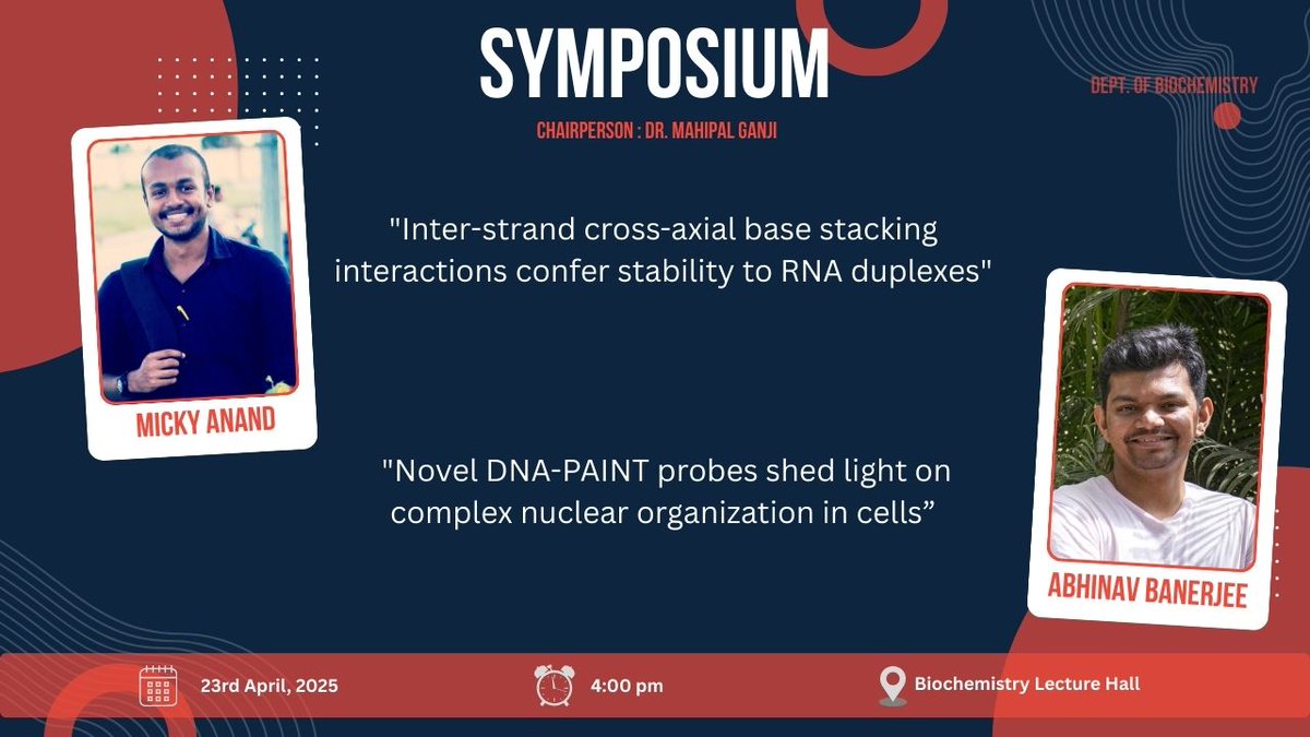 The Biochemical Society (@bics_iisc) on Twitter photo Today, we invite everyone to join us for a symposium in our department. For details, please see below: <a href="/mickylp7/">Micky Anand</a> <a href="/abhinav_512/">Abhinav Banerjee</a> Today, we invite everyone to join us for a symposium in our department. For details, please see below: <a href="/mickylp7/">Micky Anand</a> <a href="/abhinav_512/">Abhinav Banerjee</a>