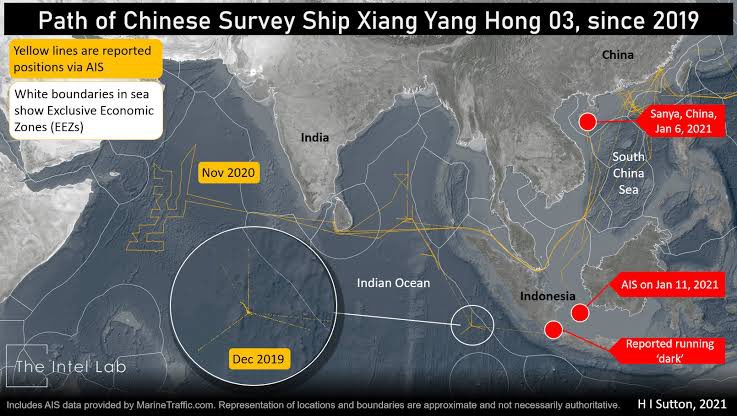 Adanya1207's tweet image. #PLANIncapable #TechLag

Illegal PLAN survey ships like Shiyan 06 loiter in India’s EEZ, collecting data for sub ops. A clear violation of UNCLOS! #IndianOceanViolation #PLANIntrusion
#pahalgamattack #PahalgamTerrorAttack #PLAN
#PakistanTerroristState
