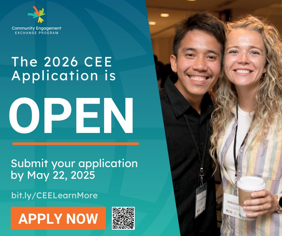 Do you want to create a better future for your community? The CEE Program can help you amplify your impact and connect you with a global community of young leaders. Fellows gain hands-on experience with a U.S. community organization and build international connections. Apply now