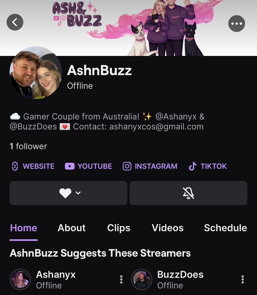 More couples content coming at ya at full speed!!! Excited to start duo streaming together, it’s been in talks for a while! Keep an eye out for the schedule 😉💜