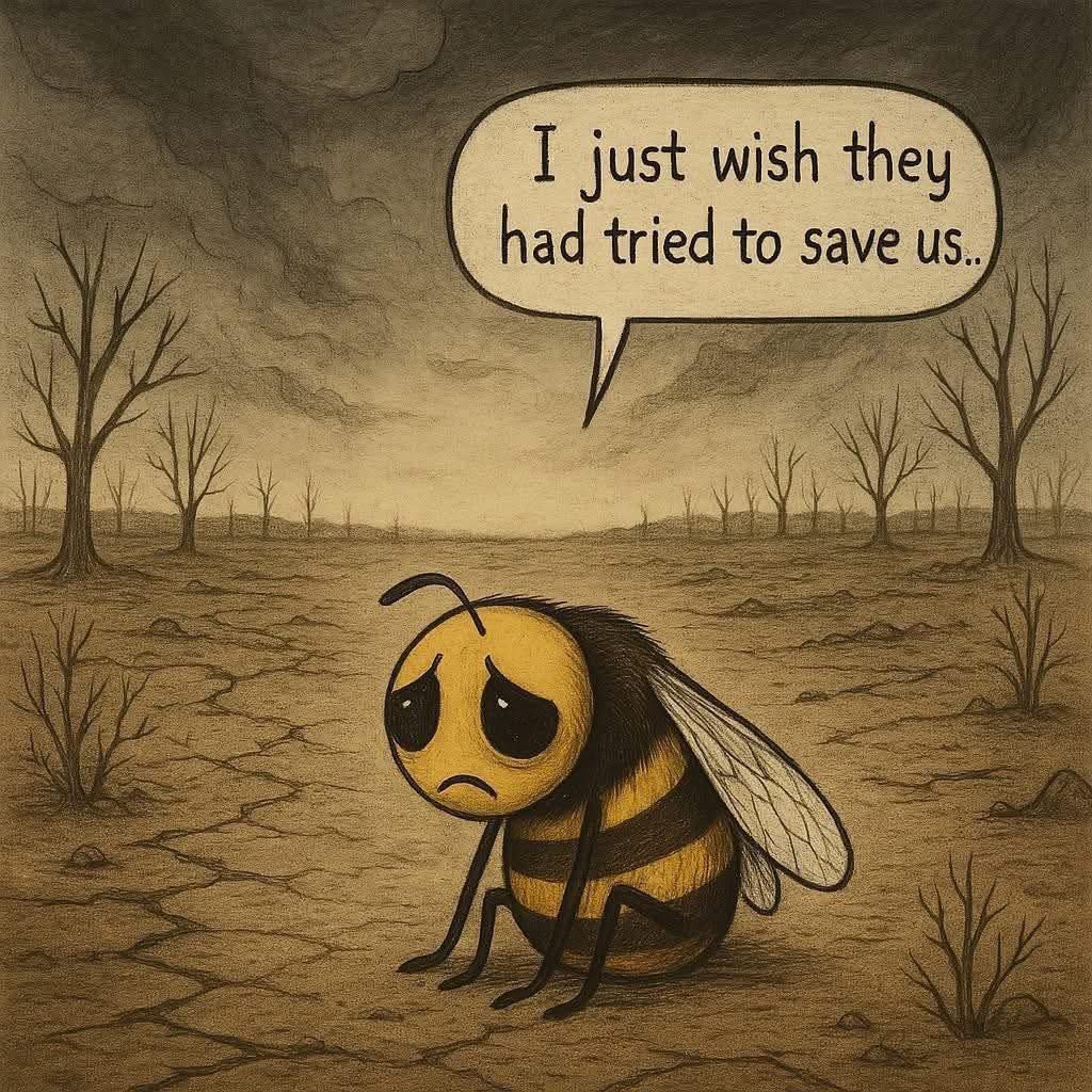 “Please Save the Bees 

No bees, no food. These tiny pollinators are essential to our planet — let’s protect them before it’s too late.” ~ David Attenborough.