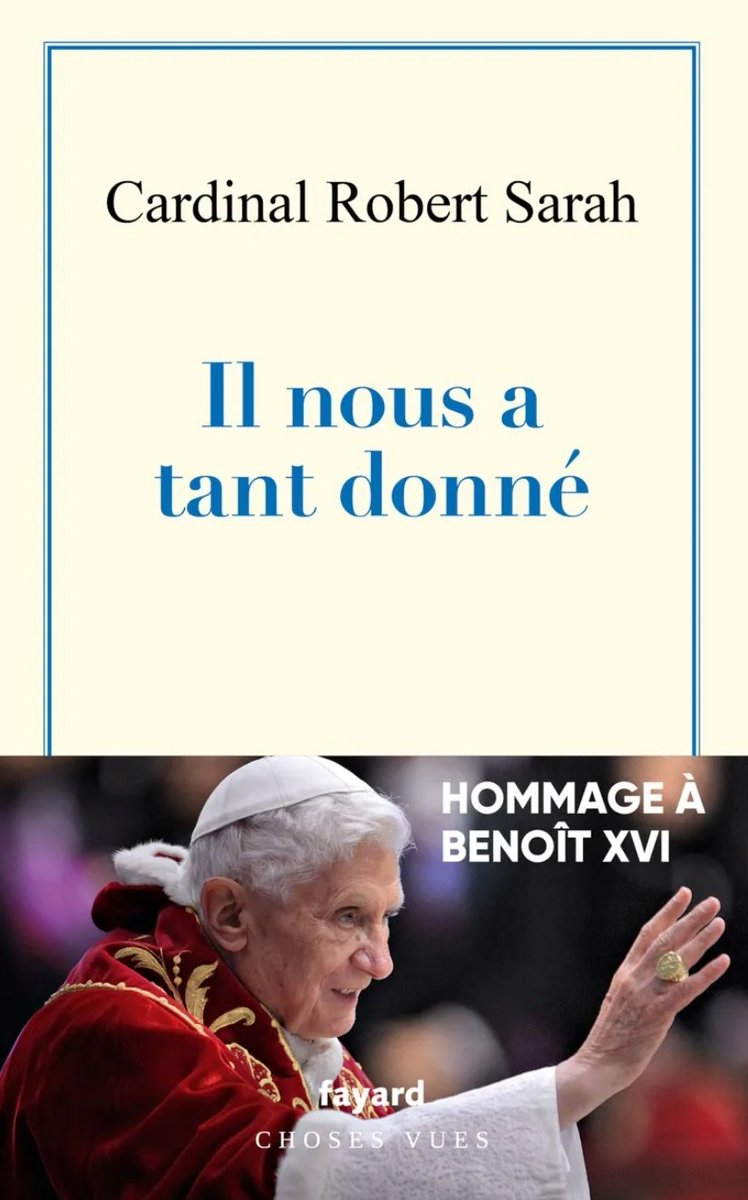 elisahk92's tweet photo. Il nous a tant donné | Éditions Fayard https://t.co/qhb72Po3tD
#CardinalSarahForPope https://t.co/Jsd0n6uOHB