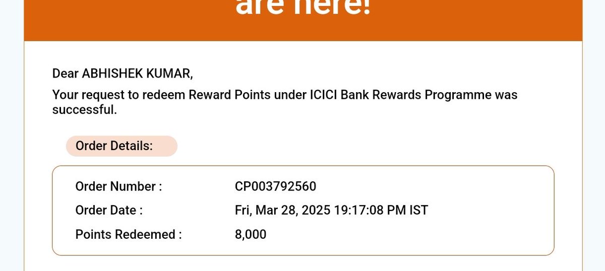 ak07206's tweet photo. @ICICIBank_Care @ICICIBank redeemed 20k credit card points into Amazon pay gift card of rs 5000 when today I tried to use the voucher it's show that claimed by someone else.. Customer care not giving proper response kindly look into this matter ASAP.. Helpmeout https://t.co/XZsGOWguki