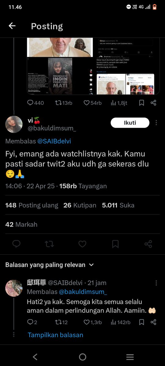 Sok-sokan ngelist akun pendukung pemerintah, kena list jiper juga.