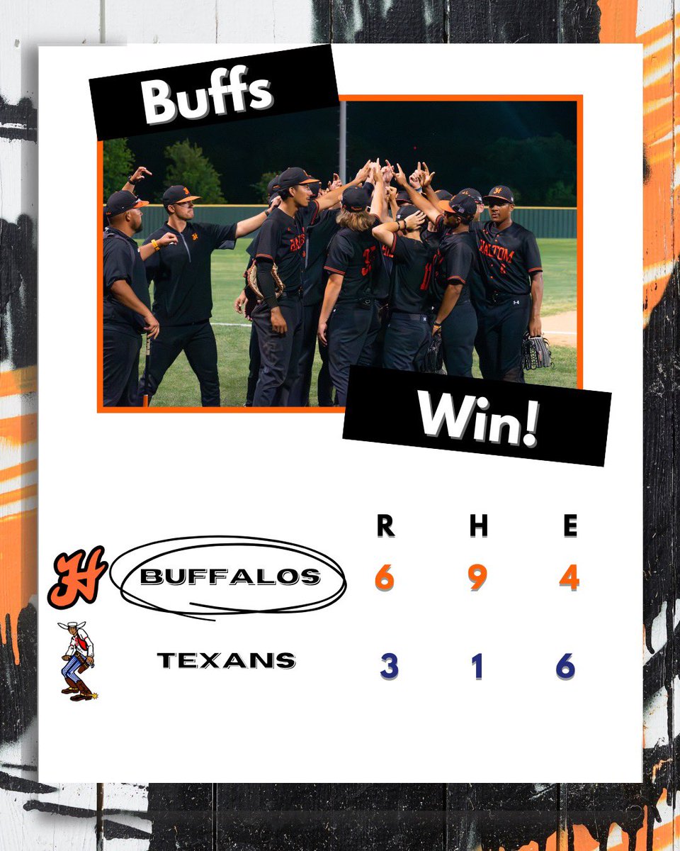 ❗️BUFFS WIN ❗️

Varsity takes their final road win of the season against Sam Houston!

They’re back at it Friday at home for Senior Night and the last game of the ‘25 Season!⚾️