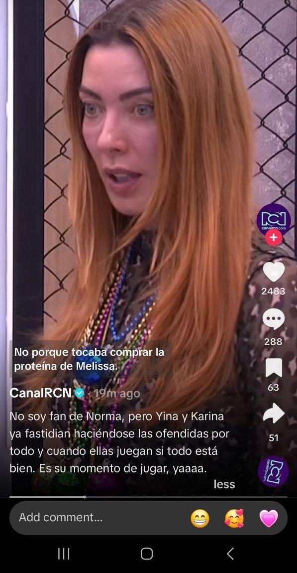 chismosepek's tweet photo. Quién está manejando las redes de RCN ??? 😳
#LaCasaDeLosFamososCol 
#LaCasaDeLosFamososCol2 https://t.co/ilxlVjQmP6