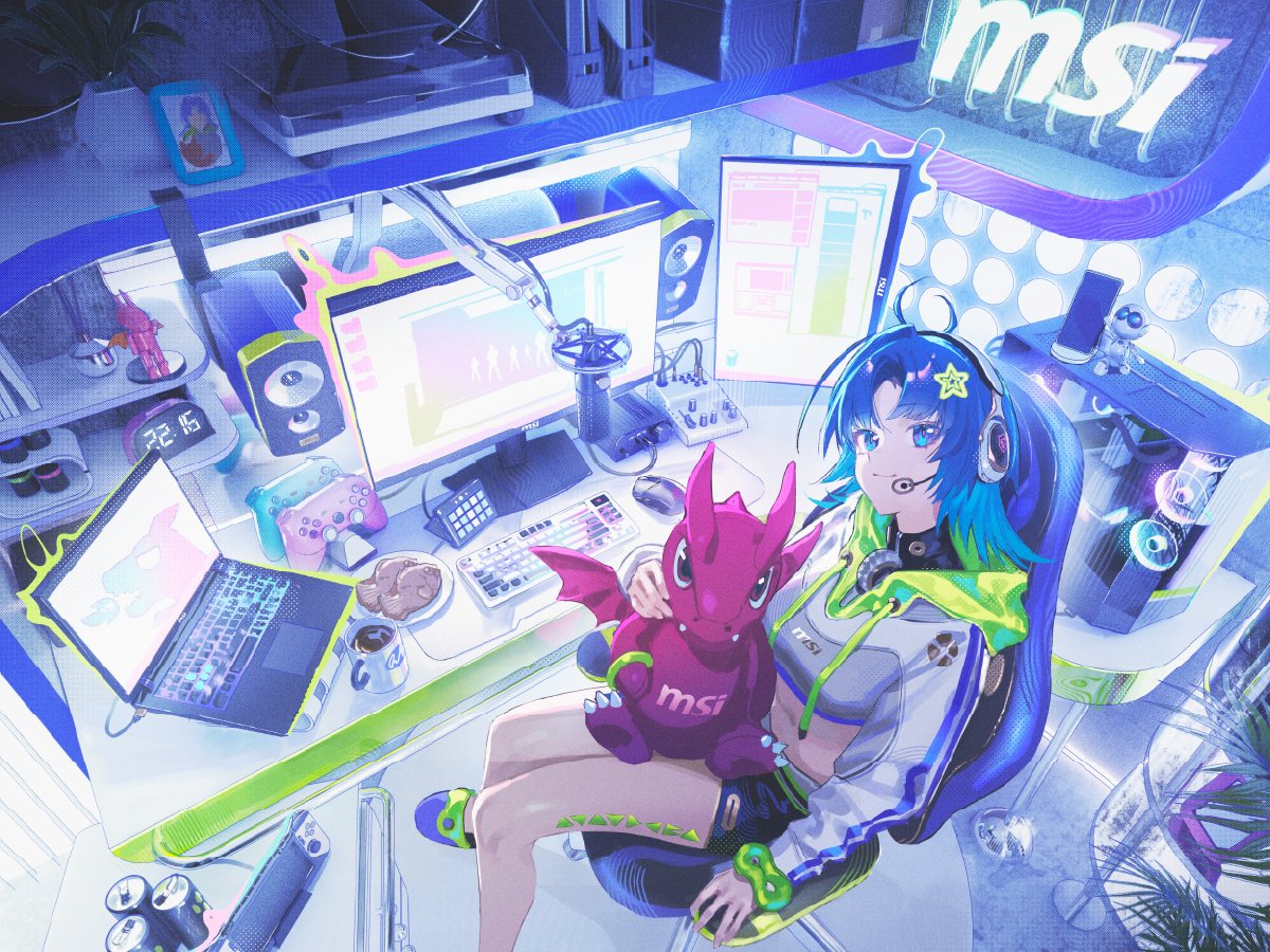 あいにゃん様　オーダー 美星アイちゃん、登場！！🩵 #ドラゴンファン の皆さまは覚えてまー