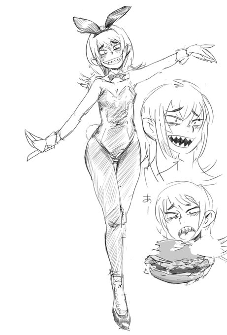 前に描いたラフ
2023年にも描いていたので賑やかしに並べてみたんですが
体の感じは真ん中の2023年のが良さげですかね…? 