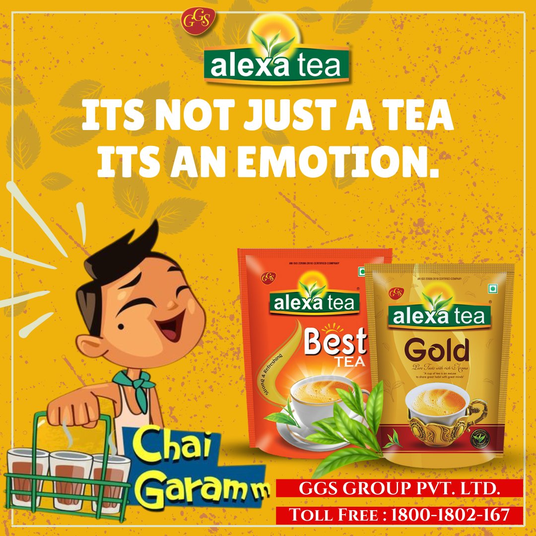 Unwrap Luxury in Every Cup: Alexa Gold Tea - A Perfect Blend.
Experience a unique and perfect mix of intense flavors, taste, rich color, and aroma in a sip of Alexa Gold Tea.
#AlexaGold #tea #MorningMotivation #AlexaChaiMagic #TeaLoversUnite #chaiexperience #healthylife