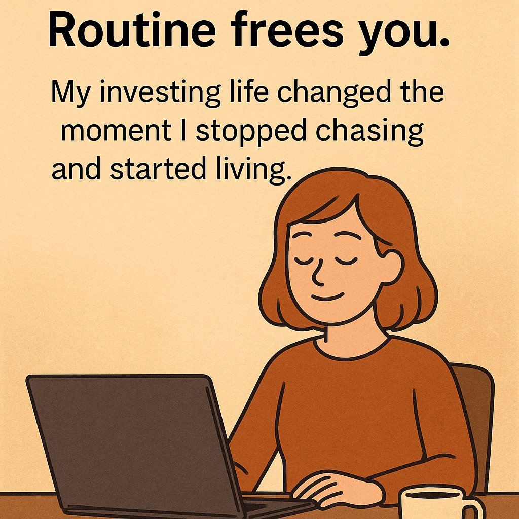 OliviaWrites's tweet image. Reaction drains you.  
Routine frees you.
My investing life changed the moment I stopped chasing and started living.
👉tinyurl.com/yc3fsrv6
#RoutinePower #CalmInvestor #LongTerm