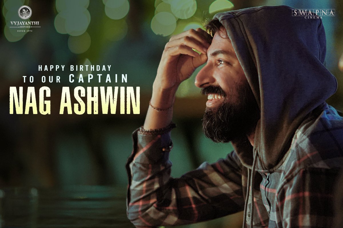 Swapna Cinema (@swapnacinema) on Twitter photo Birthday wishes to our Captain <a href="/nagashwin7/">Nag Ashwin</a> ❤️
Here’s to bringing your epic vision to life, now and for many years to come. Birthday wishes to our Captain <a href="/nagashwin7/">Nag Ashwin</a> ❤️
Here’s to bringing your epic vision to life, now and for many years to come.