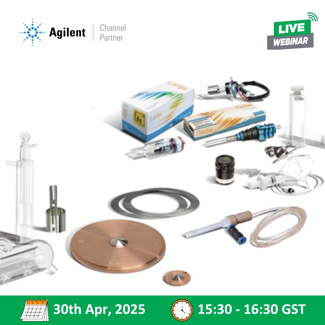 Join us for an exclusive #livewebinar where we uncover the latest innovations in <a href="/Agilent/">Agilent Technologies</a> spectroscopy supplies designed to enhance performance and minimize downtime.

Register Now: register.gotowebinar.com/register/65947…

#Agilent #gba