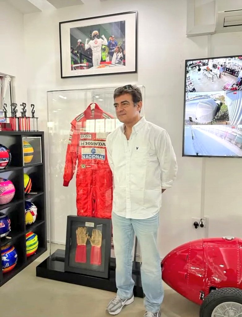 prakashpins's tweet image. AK with Senna things!

#AjithKumar #ajithkumaracing