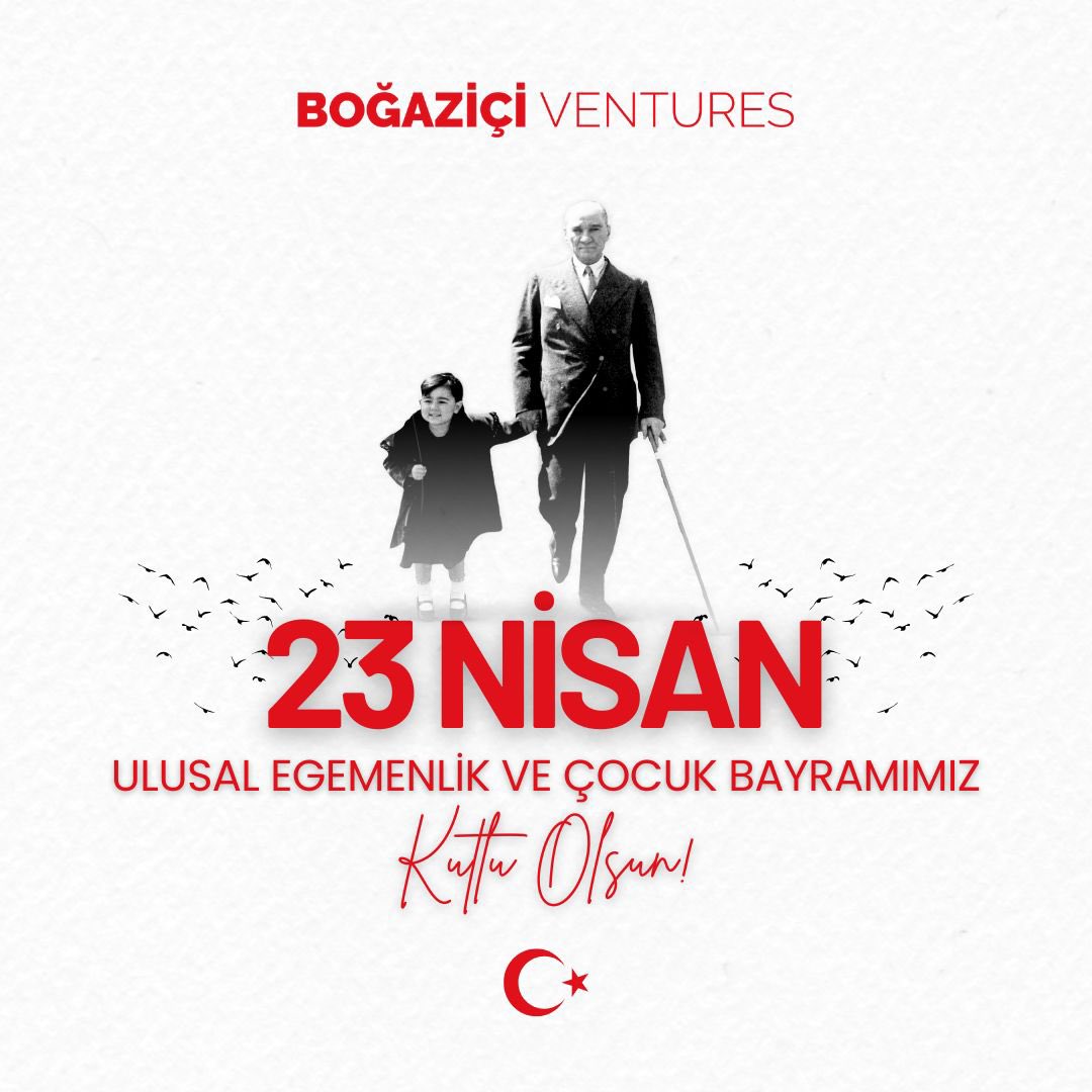 BogaziciVenture's tweet photo. 🇹🇷 Ulu Önder Mustafa Kemal Atatürk’ün, yarınlara ilham veren çocuklarımıza armağan ettiği #23Nisan Ulusal Egemenlik ve Çocuk Bayramı kutlu olsun! 🎈

#23NisanUlusalEgemenlikveÇocukBayramı
#BoğaziçiVentures https://t.co/WidJeQ31yM