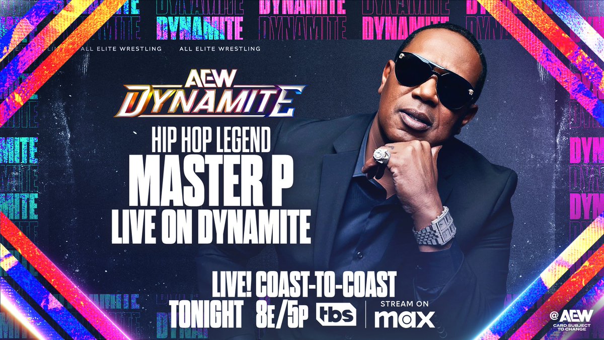 All Elite Wrestling (@aew) on Twitter photo TONIGHT!
It’s almost time for an explosive #AEWDynamite LIVE from New Orleans, LA COAST-TO-COAST on <a href="/TBSNetwork/">TBS Network</a> + @SportsOnMAX at 8pm ET/5pm PT! TONIGHT!
It’s almost time for an explosive #AEWDynamite LIVE from New Orleans, LA COAST-TO-COAST on <a href="/TBSNetwork/">TBS Network</a> + @SportsOnMAX at 8pm ET/5pm PT!