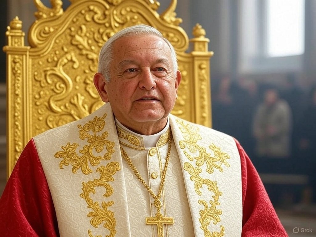 Aquí tengo a mi favorito para ser el Nuevo Padre Santo.
El Sumo Pontífice, Su Santidad Andres Manuel I.
Parece que ya hay humo blanco en el Cónclave...
😎

#Vaticano
#PapaAMLO