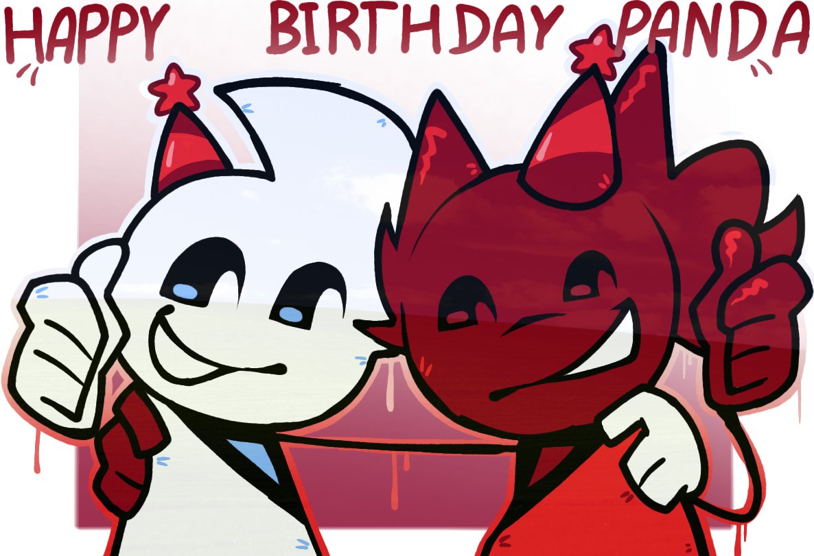 4t4gg's tweet photo. Happy birthday to my bro @yowcapybara !!! 🫂❤️  ILYSM PANDA
#art #FNF https://t.co/Fwl6at0cx1