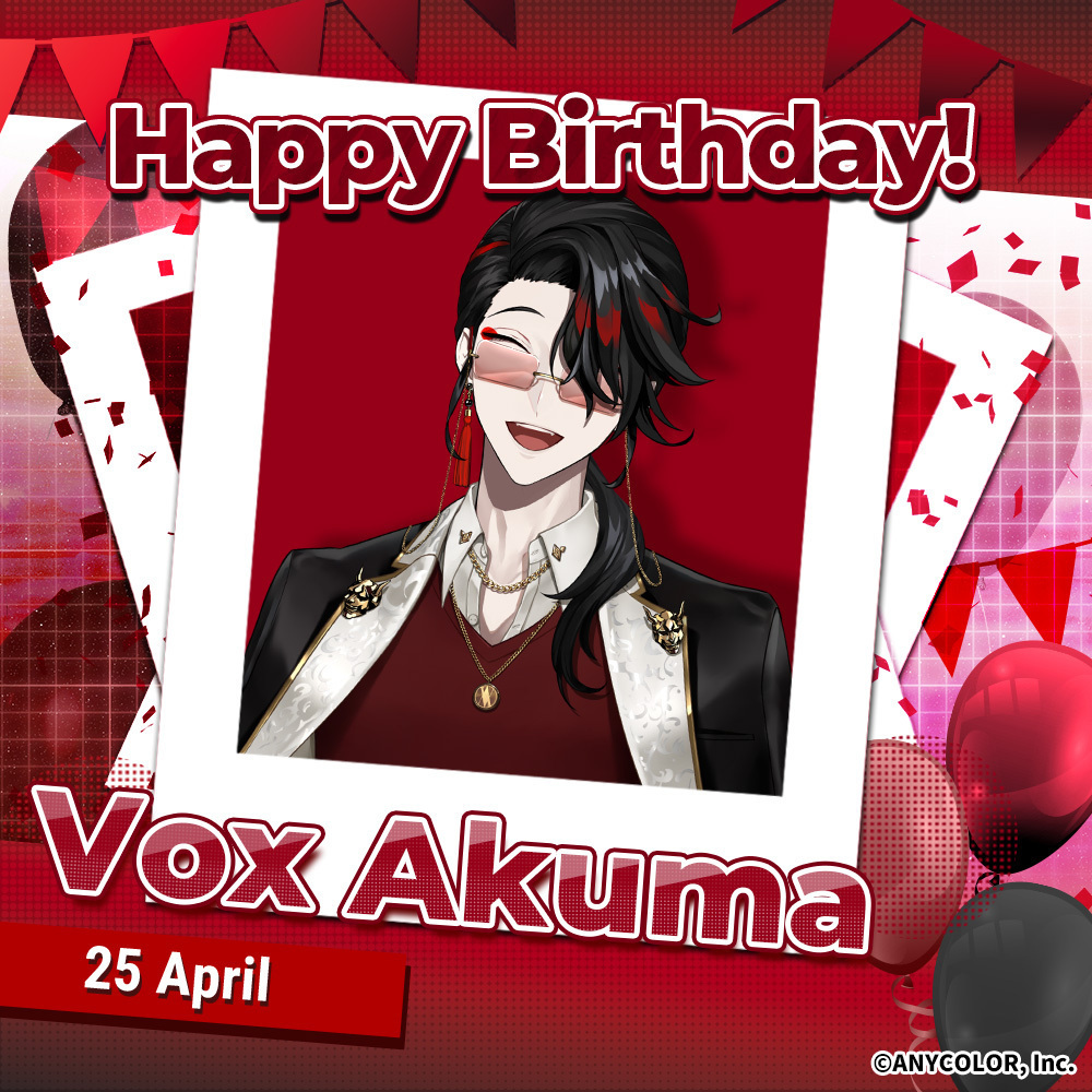 NIJISANJI EN Official (@nijisanji_world) on Twitter photo Happy Birthday to our silly scheming demon with lore aplenty, <a href="/Vox_Akuma/">Vox Akuma 👹🧧NIJISANJI EN</a>! 👹🧧
#AkumaClanniversary2025 #NIJISANJI_EN Happy Birthday to our silly scheming demon with lore aplenty, <a href="/Vox_Akuma/">Vox Akuma 👹🧧NIJISANJI EN</a>! 👹🧧
#AkumaClanniversary2025 #NIJISANJI_EN
