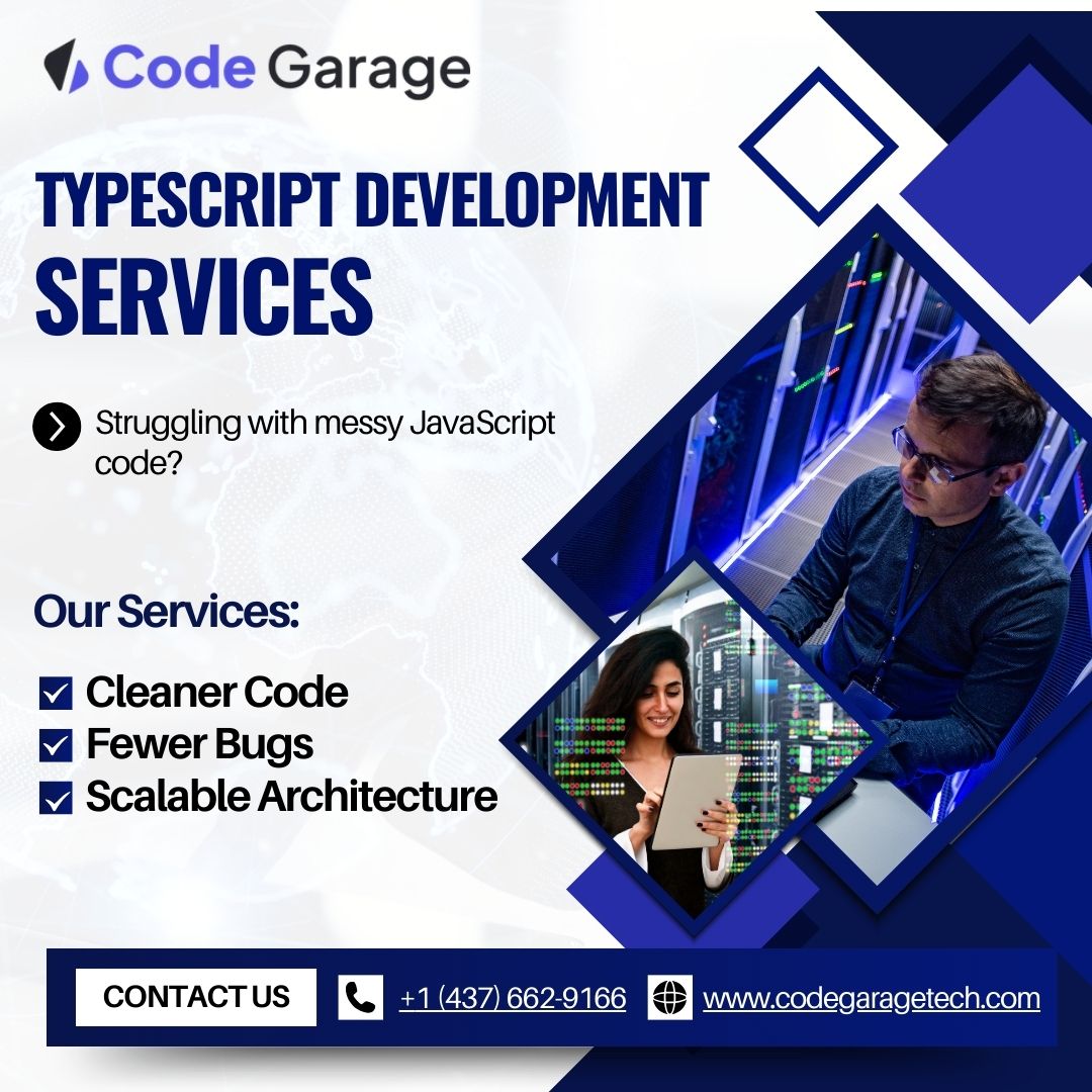 codegaragetech's tweet image. Your app deserves a strong foundation — and that starts with TypeScript.
🎁 Special Offer: Get a Free Code Audit for your existing app.
#TypeScriptDevelopment #TechSolutions #JavaScriptToTypeScript #WebAppUpgrade #CleanCodeMatters #SoftwareDevelopment #LeadWithCode