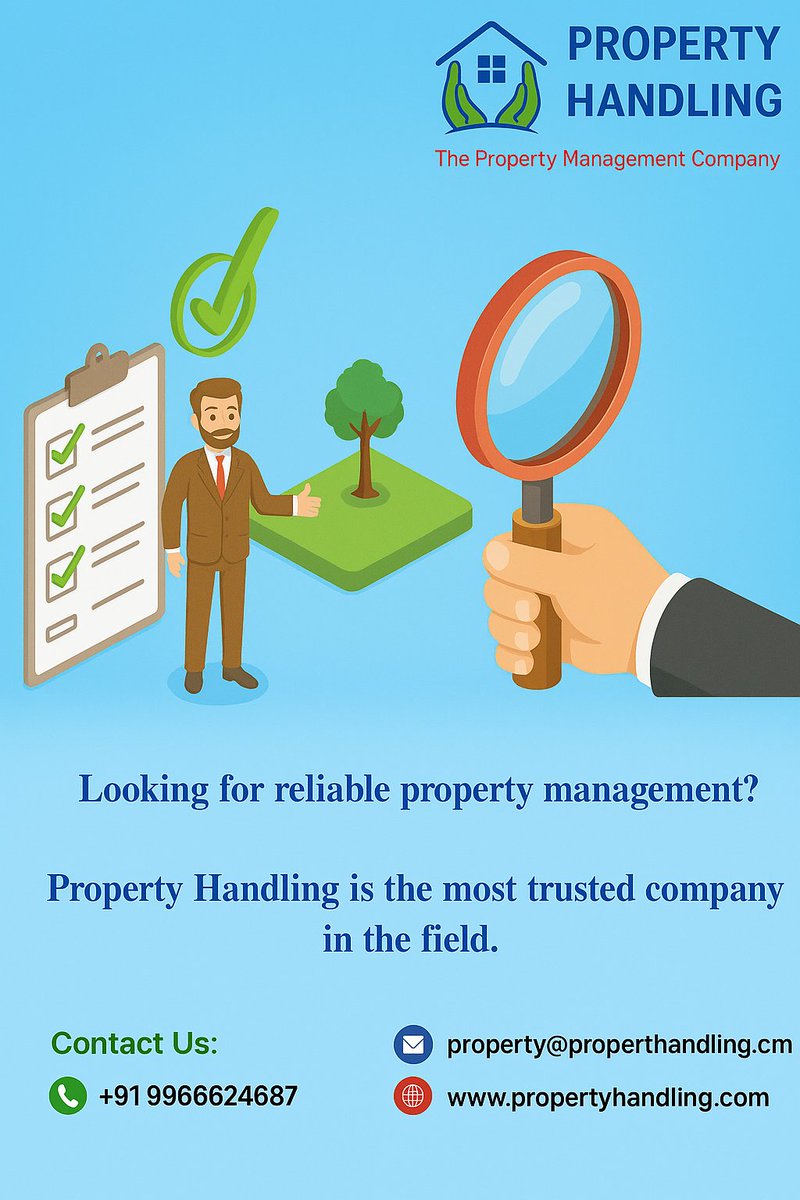 Property3169's tweet image. Own land but live far away? 🧳
Let Property Handling monitor your plot with regular updates &amp;amp; verified inspections.
📞 +91 9966624687
🌐 propertyhandling.com
#LandMonitoring #NRIPropertyCare #RealEstateIndia