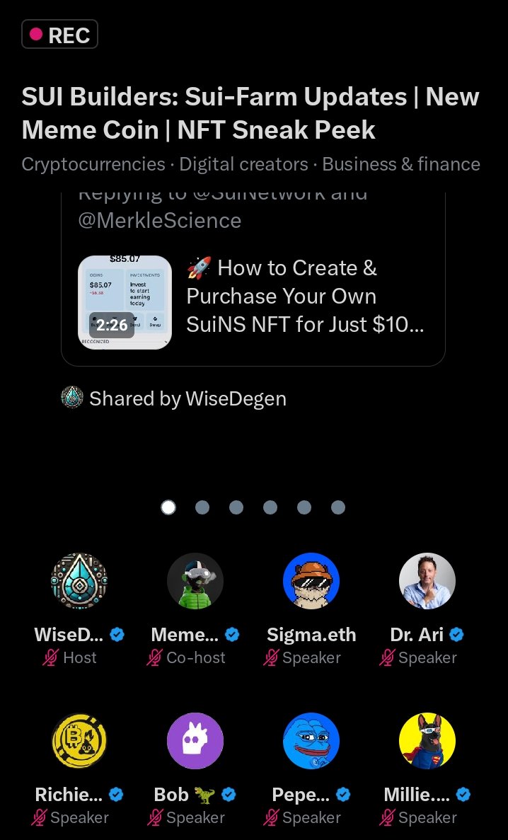 The_Sigma_eth's tweet photo. I was on a space about a week ago talking about the immense potential of the $Sui ecosystem with
@WiseDegen @AriBernsteinMD @pepe_sui_token @BobTheBlobCoin @CryptoMischief @toiletintern @Millieonsui 
I'm glad to see the explosive growth of $Sui, testament to the community efforts https://t.co/uC3B1txvFb