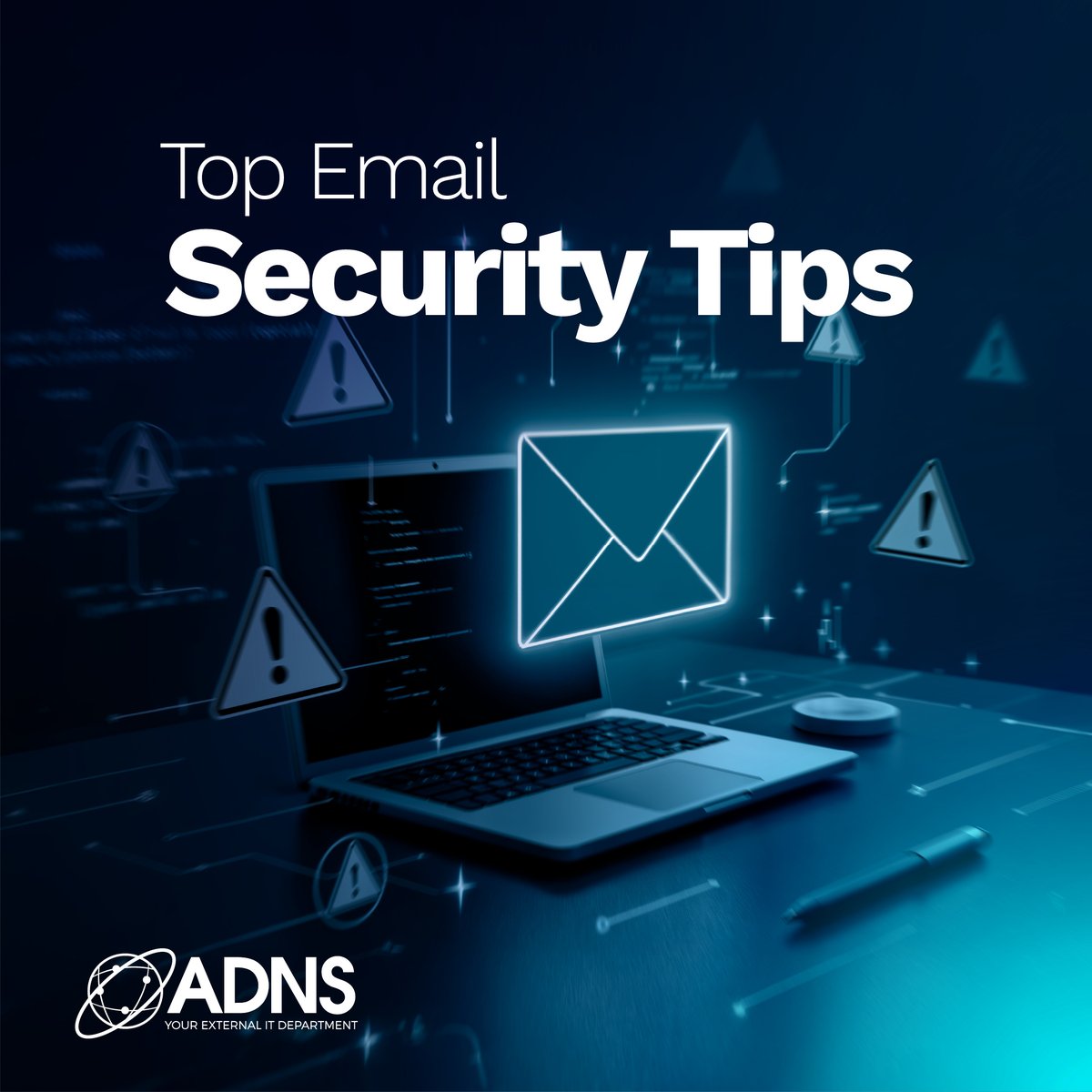 adnetworksol's tweet image. Email is a useful tool, but it&apos;s also a gateway to potential #CyberRisks. Keep safe with email security best practices, like #EndUserTraining to recognise threats, active antivirus software, and #MultiFactorAuthentication.

- adnsgroup.com
- 01642 248 750