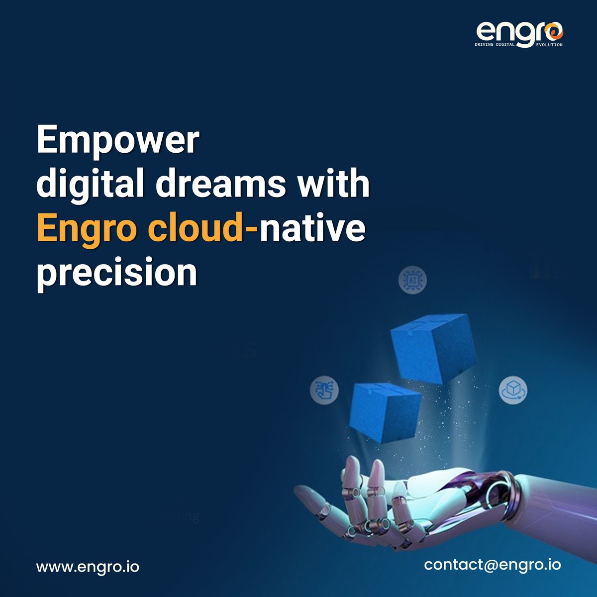EngroTech's tweet image. Why settle for outdated when you can lead with innovation? With Engro, the cloud isn’t just a service; it’s a strategic advantage. ​

 ✔ Seamless workflows​
 ✔ Bulletproof security​
 ✔ Limitless scalability​

Contact us | contact@engro.io | engro.io​ #Engro