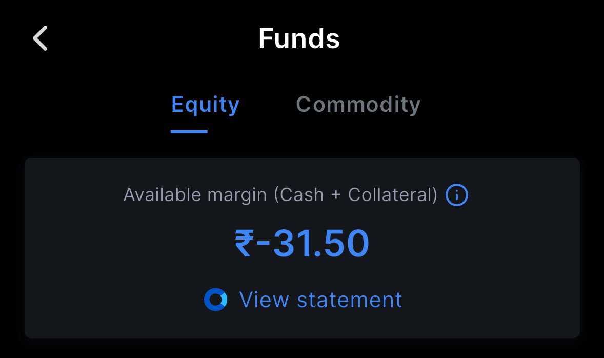 Manojeet_Das's tweet photo. My cash position currently.

Some buying power will come next month till then #DoNothing

#FullyInvested https://t.co/EeP5fImyWo