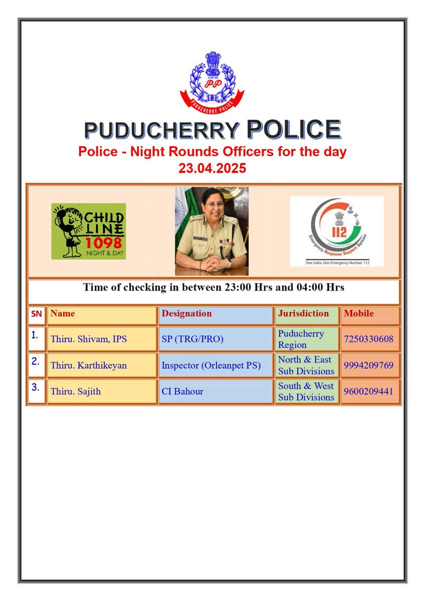 Puducherry Police (@puducherypolice) on Twitter photo 