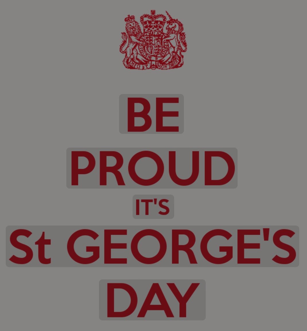 Happy St George's Day to you all #StGeorgesDay