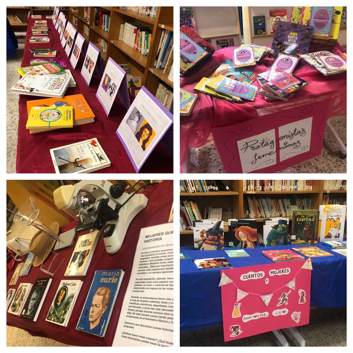 📚✨ Este #DíaDelLibro lo hemos dedicado a las autoras literarias que inspiran con sus historias, personajes y palabras.

Nuestra biblioteca se ha llenado de libros escritos por mujeres, cuentos con protagonistas femeninas y muchas ganas de seguir leyendo. 💜📖