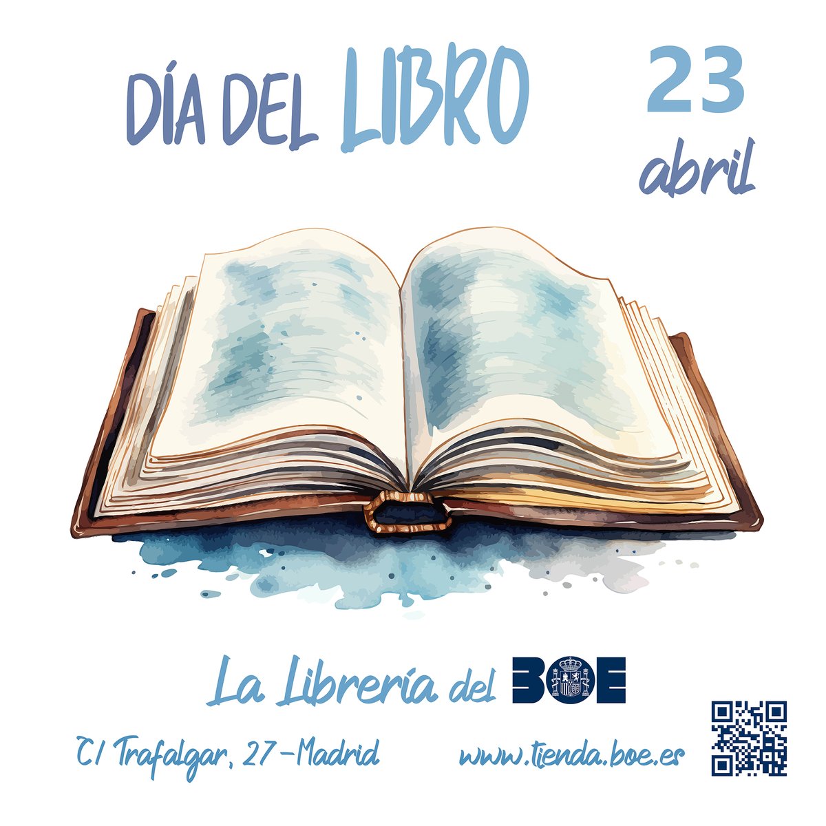 23 de abril #díadellibro 
Conoce  la tienda del BOE accesible a través de la web  y la librería de la calle Trafalgar, 27, Madrid #bibliotecajuridica