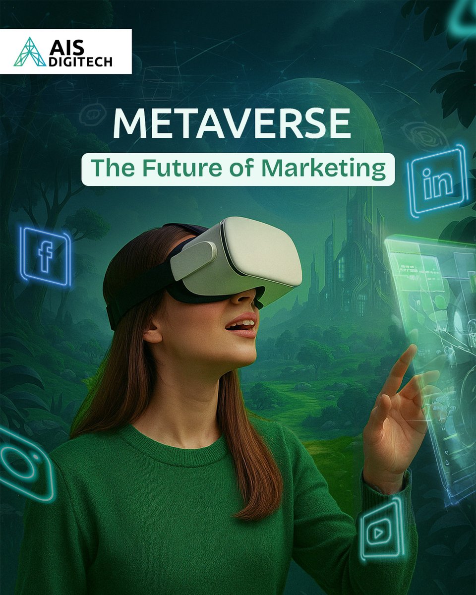 ais_digitech's tweet photo. 🔮 The Metaverse is redefining marketing.
At AIS Digitech, we’re helping brands move beyond 2D and into immersive, interactive experiences. 🌐✨
The future isn’t coming. It’s here.
📩 DM us to build your metaverse-ready brand.

#AISDigitech #MetaverseMarketing #FutureOfMarketing https://t.co/GpoicAdUVL