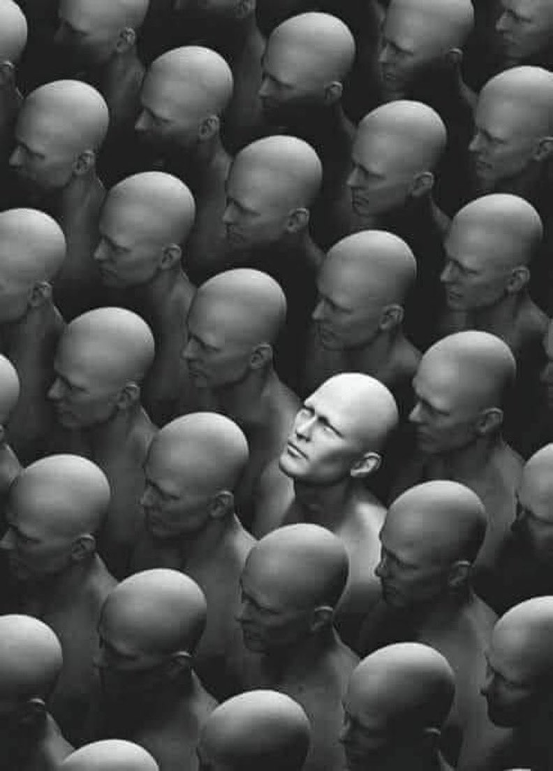 "Kendimize yabancılaşmış, sahici duygulardan ve düşüncelerden yoksun, yüzü olmayan düzenin insanına dönüşüyoruz."

Erich Fromm | İnsanlık Başarabilecek mi?