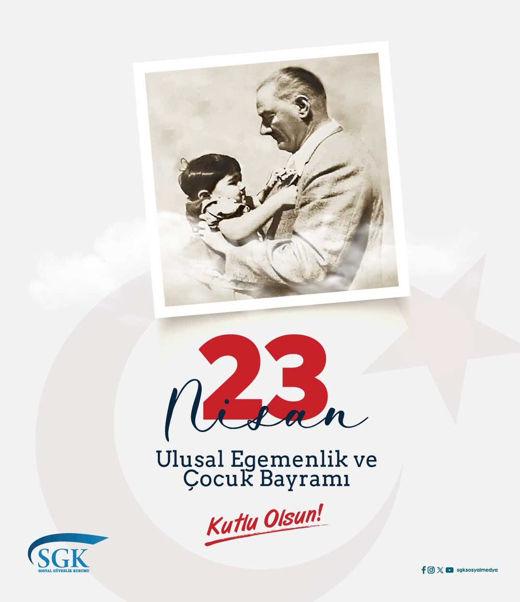 23 Nisan Ulusal Egemenlik ve Çocuk Bayramımız kutlu olsun 🇹🇷
 
#23NisanUlusalEgemenlikveÇocukBayramı