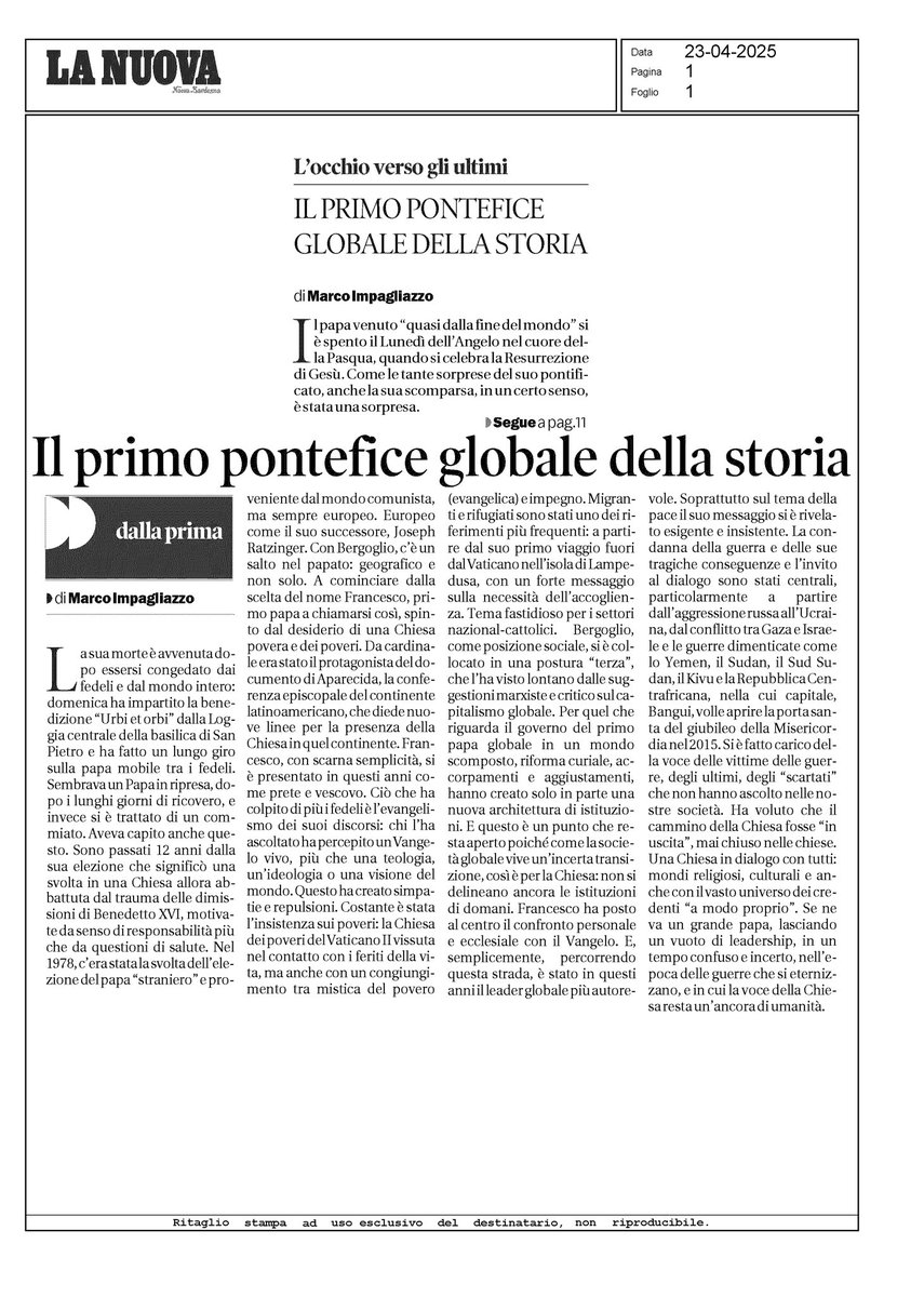 Qualche riflessione sul grande pontificato di #PapaFrancesco