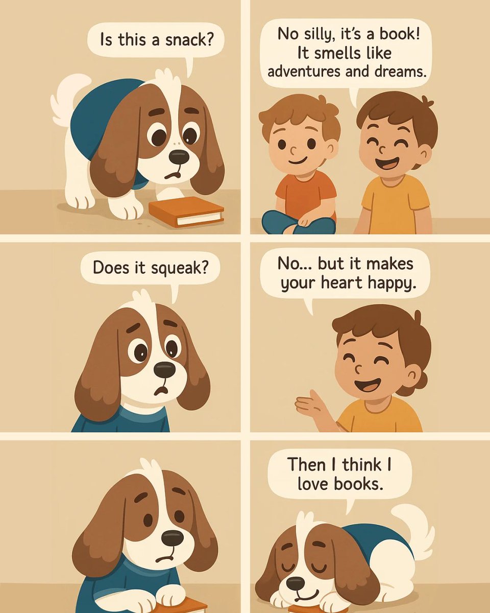 Books- they don’t bark, squeak, or taste like snacks…
 But they carry the scent of dreams, the sound of adventure, and the feeling of coming home. 🥰

This World Book Day, may you find a story that feels like a tail wag, a warm hug, and a soft place to land. 🩵