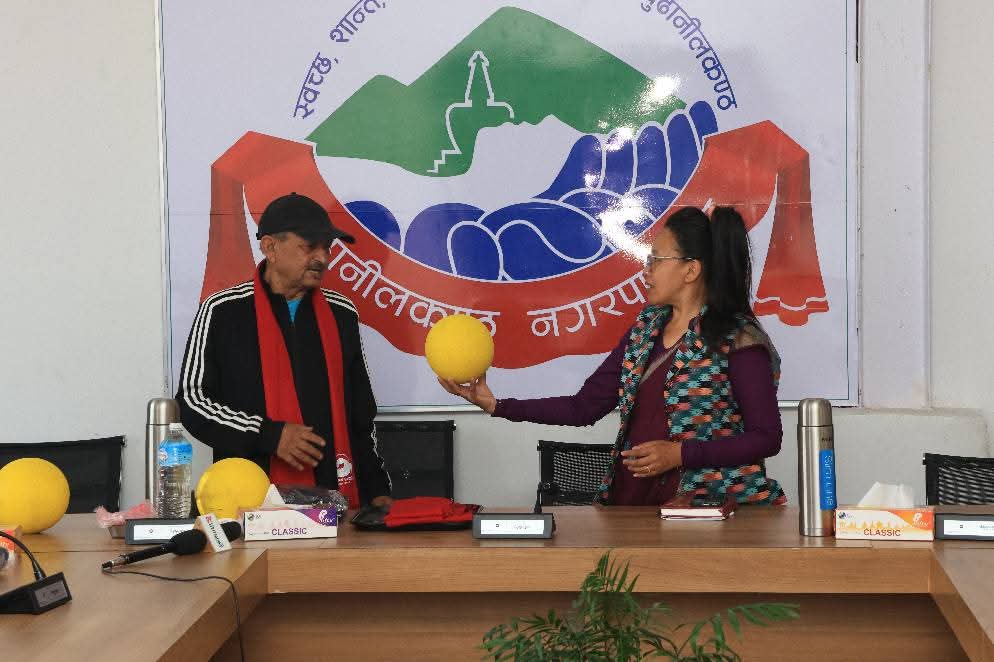 anita_anurag's tweet image. मित्रराष्ट्र भारतमा DODGE BALL International game खेल्न जाने टोलीलाई बिदाई !