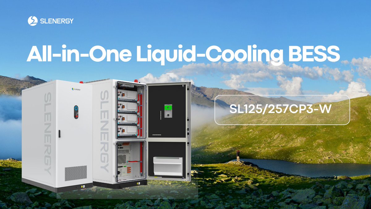 SlenergyTech's tweet image. Unlock BIG Energy Savings &amp;amp; Power Your Business Smarter!
Meet Slenergy’s 125kW/257kWh Liquid-Cooling C&amp;amp;I Energy Storage System(SL125/257CP3-W)!

Intelligent Liquid Cooling: Intelligent liquid cooling ensures ＜5℃ cell temperature change, effectively extending lifespan and…