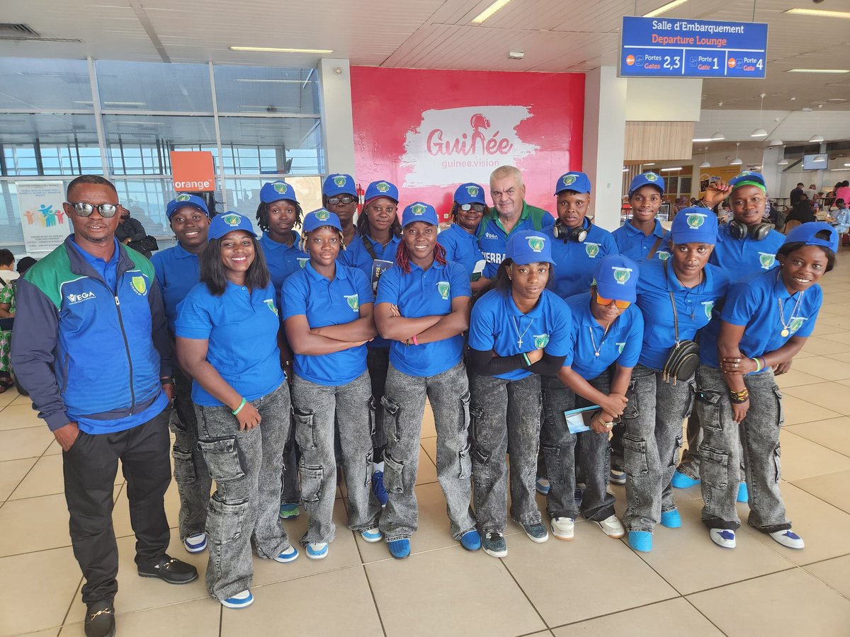 The #SierraLeone Women's Cricket team, #LadiesPatriots,18-man delegation, have just landed in Gaborone, #Botswana, ahead of the
five nations; #SierraLeone #Kuwait, #Mozambique host #Botswana,&amp; #Eswatini BCA Kalahari Women's T20 tourney, which will run from April 24 to May 1, 2025