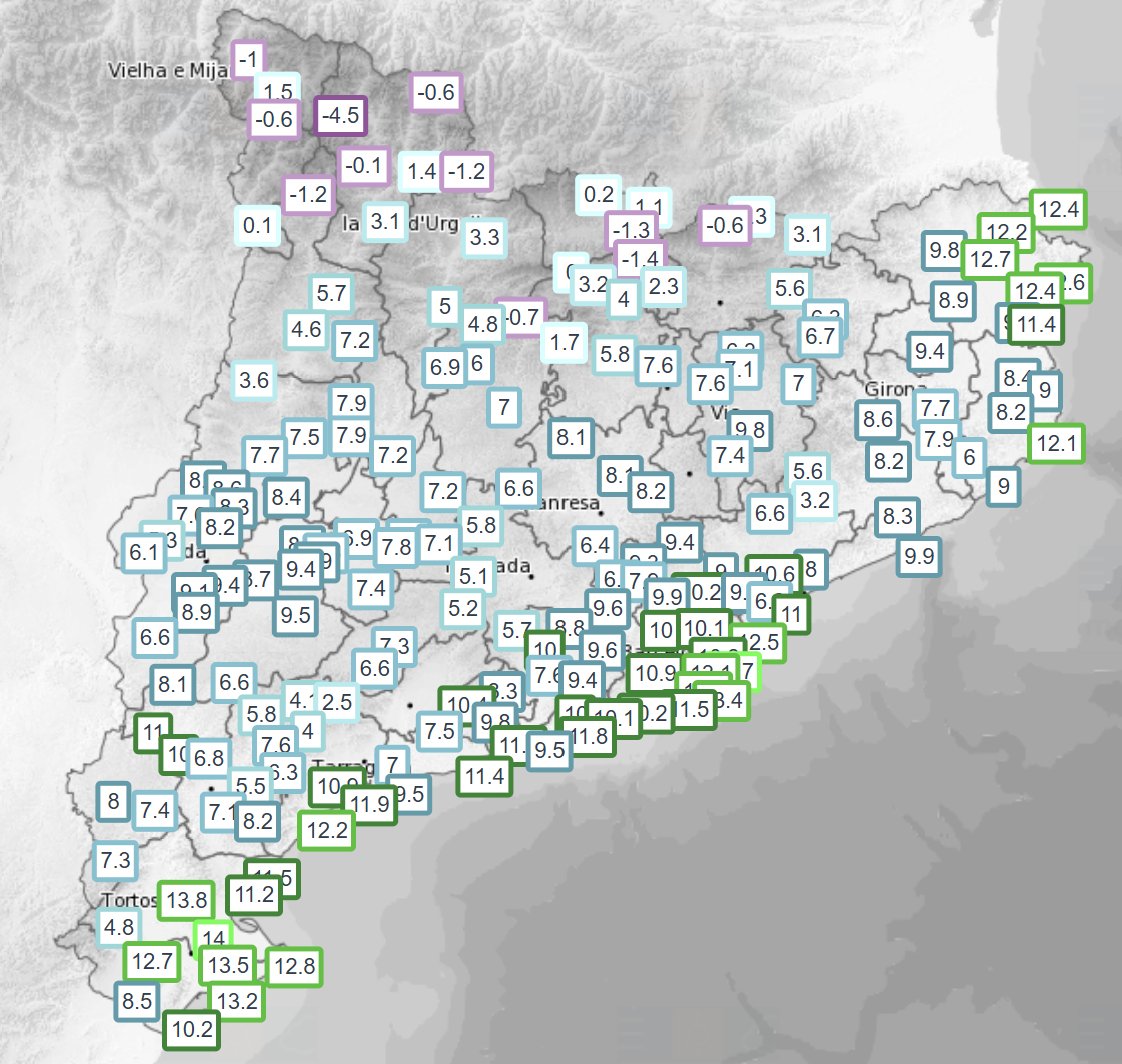 ❗️Bon dia! Sant Jordi molt tranquil i aprofitable. Força sol en general, amb boires o núvols baixos matinals, i nuvolades de tarda al nord-est i al Pirineu que a tot estirar poden deixar alguna gota o ruixat molt aïllat. Vent del nord matinal als extrems, i migdia molt suau.
