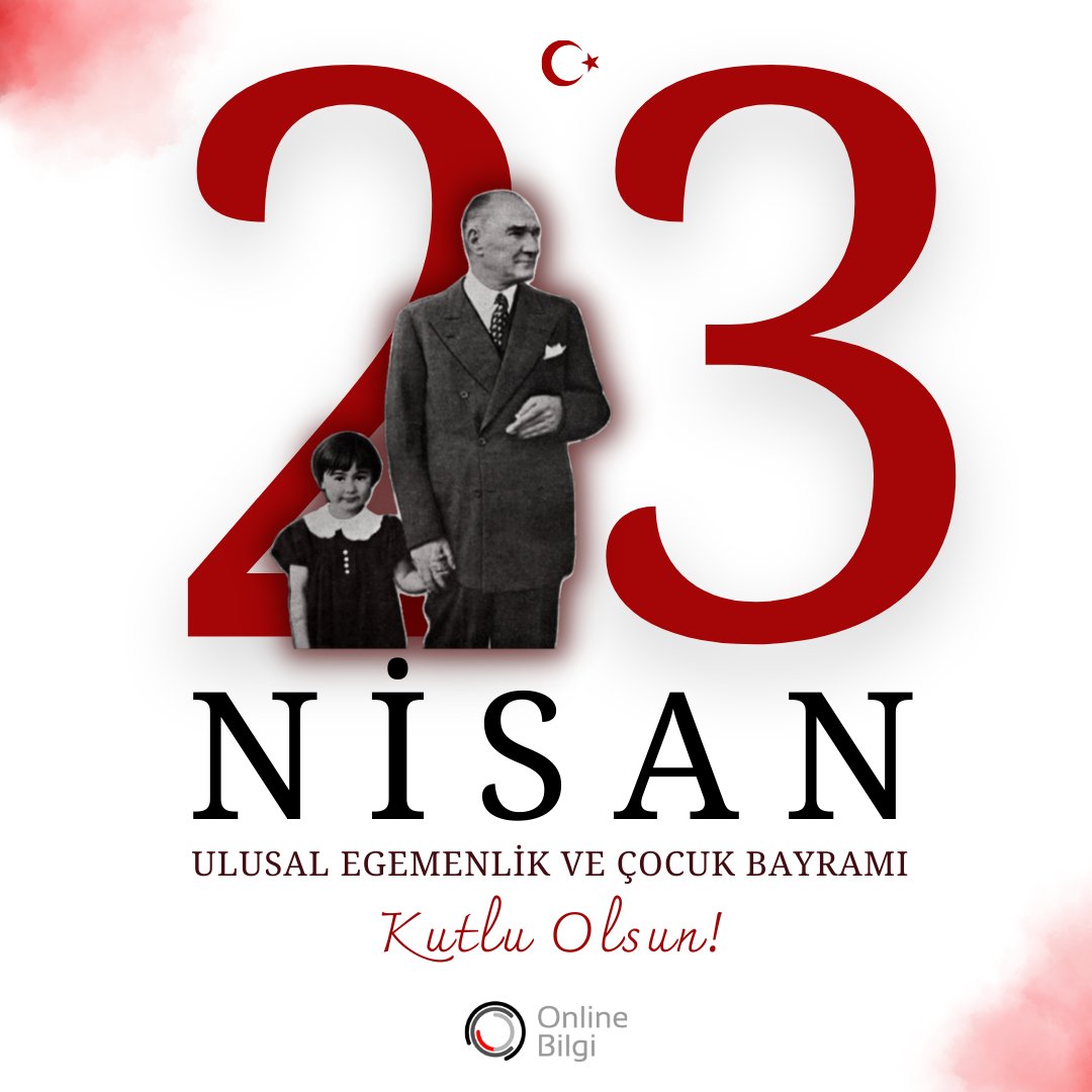 "Çocuklar geleceğimizin güvencesi, yaşama sevincimizdir. Bugünün çocuğunu, yarının büyüğü olarak yetiştirmek hepimizin insanlık görevidir." M. Kemal ATATÜRK

Ulu önderimiz Mustafa Kemal Atatürk'ün, çocuklara armağanı olan 23 Nisan Ulusal Egemenlik ve Çocuk Bayramı kutlu olsun🇹🇷
