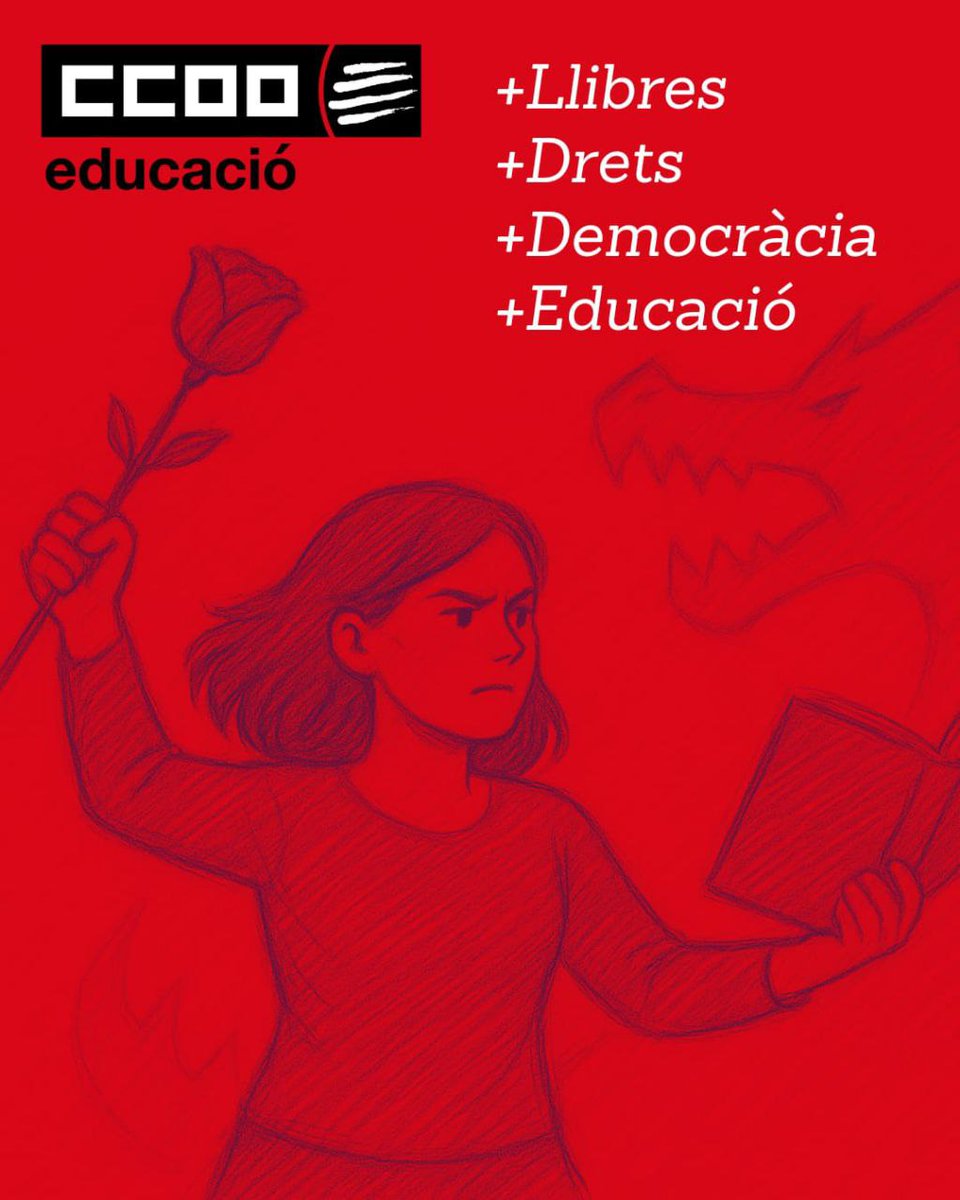 23 d'abril, dia del llibre.

Llegir i educar per conquerir nous drets i ampliar la democràcia!

Bona diada de Sant Jordi!

🌹📖🐉