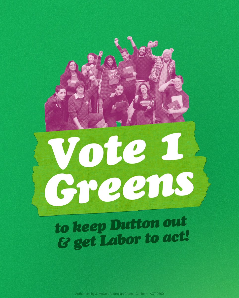 Simon_A_Wood's tweet photo. https://t.co/KT4shefyaA @greens
#Australia #AusPol #Election2025 #AustraliaVotes #AusVotes #TaxTheRich #WelfareNotWarfare #HomesForAll #Denticare #FreeChildcare #FreeUniversity #RaiseTheRate #ClimateAction #Vote1Greens https://t.co/sIQVEgFgiT