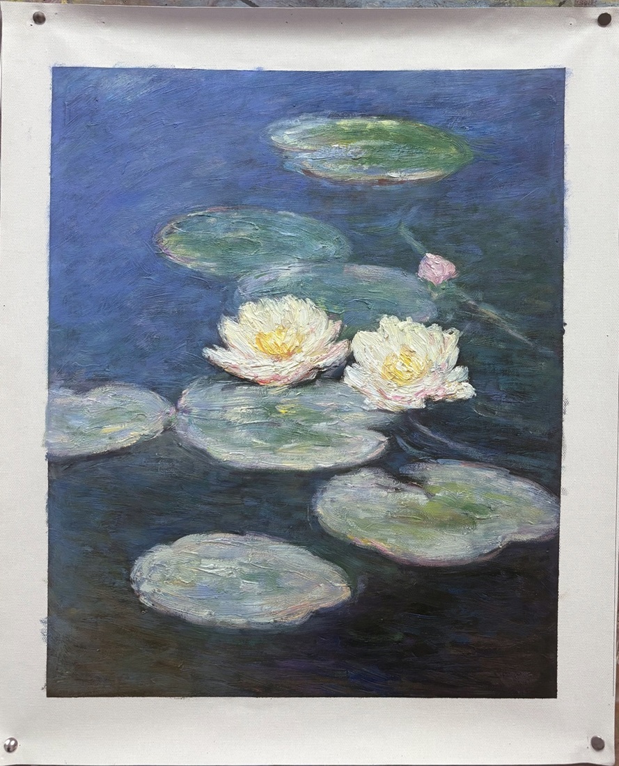 1stpainting's tweet photo. Monet Water Lily Painting in 45x55 cm, Commission paintings tailored to your vision. Worldwide Delivery! sales@1stpainting.com 

#art #oilpainting #oiloncanvas #monetpainting #artist #artgallery #ArtLovers #artcollector #Monet #monetpainting #paintings #artstudio #oilpaintings https://t.co/b4SX2vs9wT