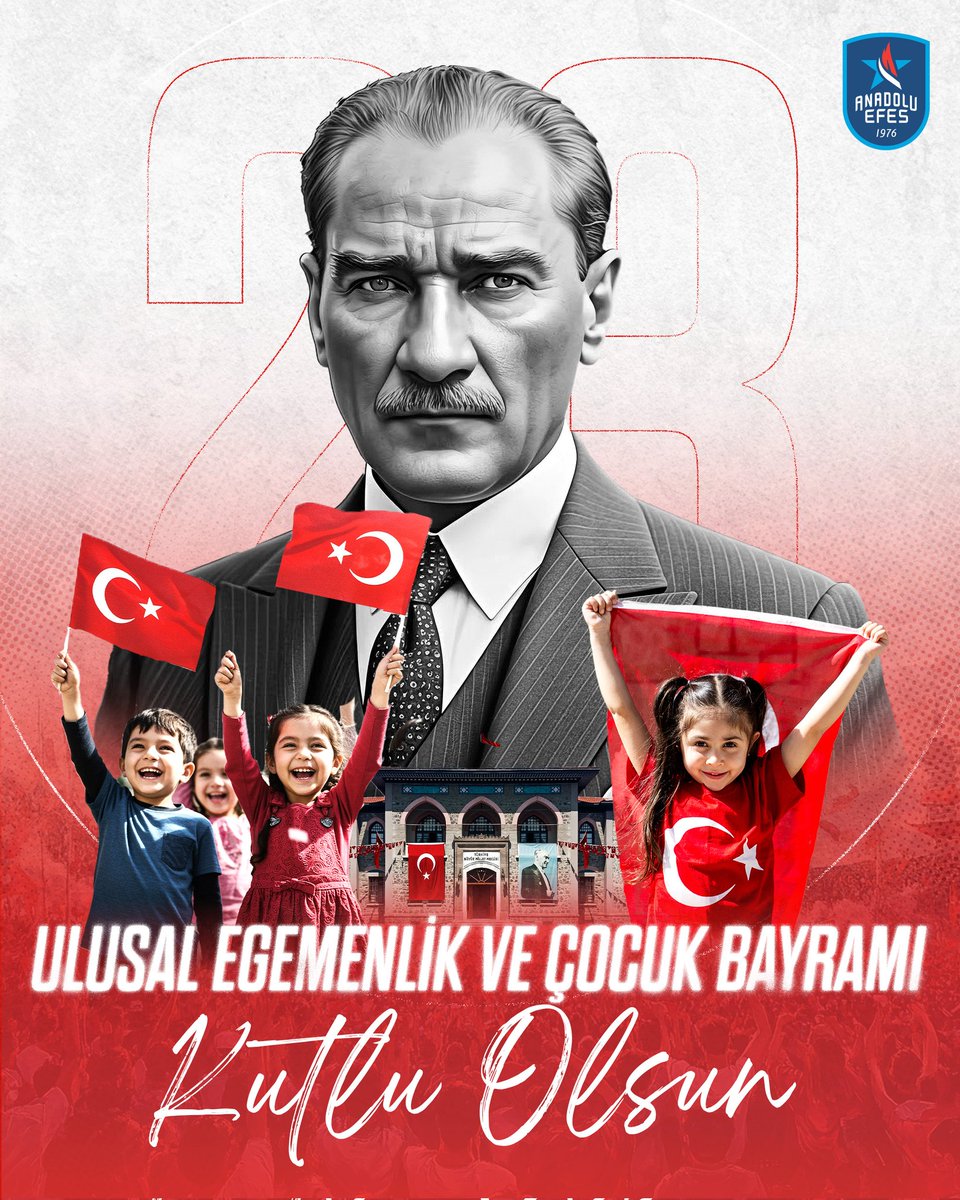 Gazi Mustafa Kemal Atatürk’ün, geleceğin aydınlık yüzü olan çocuklara armağan ettiği #23Nisan Ulusal Egemenlik ve Çocuk Bayramı kutlu olsun!