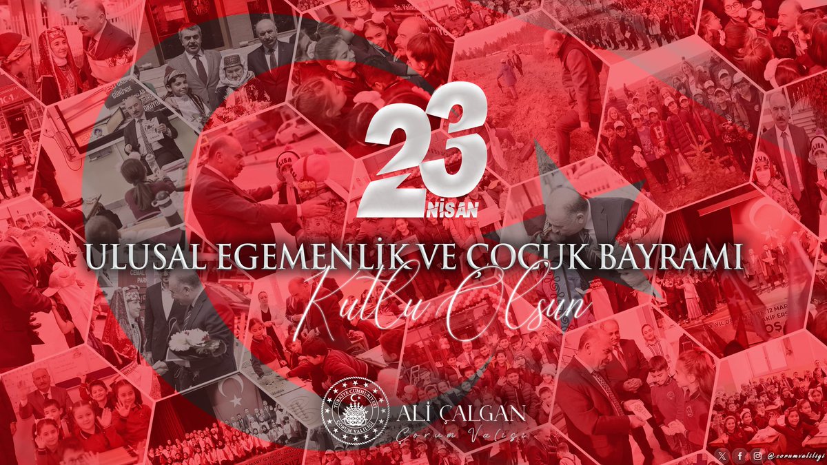 23 Nisan Ulusal Egemenlik ve Çocuk Bayramı Kutlu Olsun. 🇹🇷